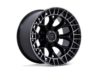 Fuel Wheels Charger Gloss Black Brushed Face with Dark Tint 8-Lug Wheel; 20x10; -18mm Offset (11-16 F-250 Super Duty)