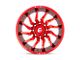 Fuel Wheels Saber Candy Red Milled 8-Lug Wheel; 20x9; 1mm Offset (11-16 F-250 Super Duty)