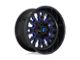 Fuel Wheels Stroke Gloss Black with Blue Tinted Clear 8-Lug Wheel; 18x9; 1mm Offset (11-16 F-250 Super Duty)