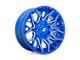 Fuel Wheels Twitch Anodized Blue Milled 8-Lug Wheel; 20x9; 1mm Offset (11-16 F-250 Super Duty)