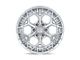 Fuel Wheels Charger Gloss Silver with Machined Face 6-Lug Wheel; 20x9; 1mm Offset (14-18 Silverado 1500)