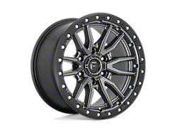 Fuel Wheels Rebel Matte Gunmetal with Black Bead Ring 6-Lug Wheel; 17x9; -12mm Offset (15-20 F-150)