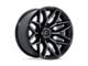 Fuel Wheels Flux Gloss Black Brushed Face with Gray Tint 8-Lug Wheel; 20x9; 1mm Offset (15-19 Sierra 2500 HD)