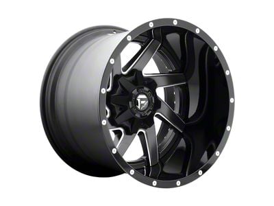 Fuel Wheels Renegade Matte Black Milled 8-Lug Wheel; 22x12; -44mm Offset (15-19 Sierra 2500 HD)