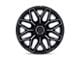 Fuel Wheels Flux Gloss Black Brushed Face with Gray Tint 8-Lug Wheel; 22x10; -18mm Offset (15-19 Silverado 2500 HD)