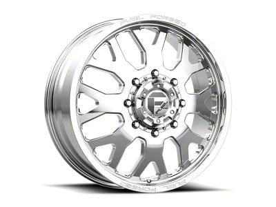 Fuel Wheels FF19D Polished 8-Lug Wheel; 24x12; -50mm Offset (15-19 Silverado 3500 HD SRW)