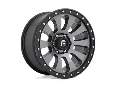 Fuel Wheels Tactic Matte Gunmetal with Black Bead Ring 6-Lug Wheel; 18x9; 20mm Offset (15-20 Tahoe)