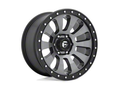 Fuel Wheels Tactic Matte Gunmetal with Black Bead Ring 6-Lug Wheel; 18x9; 20mm Offset (15-20 Yukon)