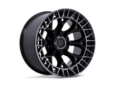 Fuel Wheels Charger Gloss Black Brushed Face with Dark Tint 8-Lug Wheel; 22x12; -44mm Offset (17-22 F-250 Super Duty)