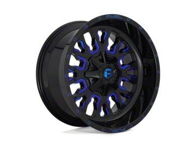 Fuel Wheels Stroke Gloss Black with Blue Tinted Clear 8-Lug Wheel; 20x9; 1mm Offset (17-22 F-250 Super Duty)