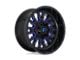 Fuel Wheels Stroke Gloss Black with Blue Tinted Clear 8-Lug Wheel; 20x9; 1mm Offset (17-22 F-250 Super Duty)