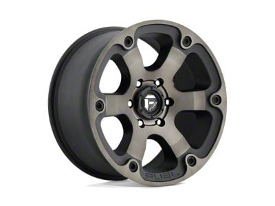 Fuel Wheels Beast Matte Black with Double Dark Tint 6-Lug Wheel; 16x8; 1mm Offset (19-23 Ranger)