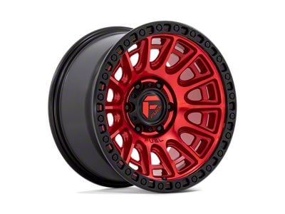 Fuel Wheels Cycle Candy Red with Black Ring 6-Lug Wheel; 17x9; -12mm Offset (19-23 Ranger)