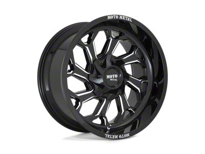 Fuel Wheels Flux Gloss Black Brushed Face with Gray Tint 6-Lug Wheel; 22x9.5; 20mm Offset (2024 Ranger)