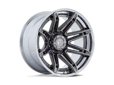 Fuel Wheels Fusion Forged Brawl Platinum with Chrome Lip 6-Lug Wheel; 22x10; -18mm Offset (2024 Ranger)