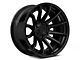 Fuel Wheels Fusion Forged Burn Matte Black with Gloss Black Lip 6-Lug Wheel; 20x10; -18mm Offset (24-25 Ranger)