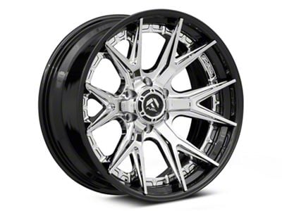 Fuel Wheels Fusion Forged Catalyst Chrome with Gloss Black Lip 6-Lug Wheel; 24x12; -44mm Offset (24-25 Ranger)