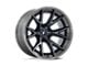 Fuel Wheels Fusion Forged Catalyst Gloss Black Brushed Dark Tinted Clear 6-Lug Wheel; 20x10; -18mm Offset (2024 Ranger)