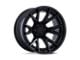 Fuel Wheels Fusion Forged Catalyst Matte Black with Gloss Black Lip 6-Lug Wheel; 24x12; -44mm Offset (2024 Ranger)