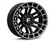 Fuel Wheels Heater Matte Black Double Dark Tint Machined 6-Lug Wheel; 17x9; -12mm Offset (2024 Ranger)