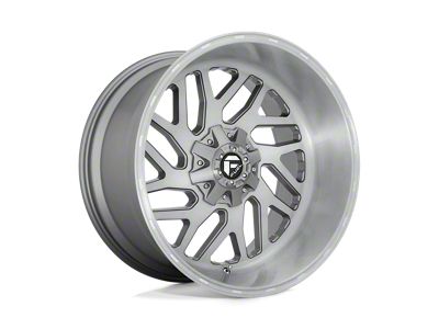 Fuel Wheels Triton Platinum Brushed Gunmetal with Tinted Clear 6-Lug Wheel; 22x12; -44mm Offset (24-25 Ranger)