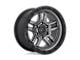 Fuel Wheels Ammo Matte Gunmetal with Black Bead Ring 5-Lug Wheel; 20x9; 1mm Offset (94-01 RAM 1500)