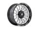 Fuel Wheels Arc Silver Brushed Face with Milled Black Lip 5-Lug Wheel; 20x9; 1mm Offset (94-01 RAM 1500)