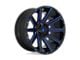 Fuel Wheels Contra Gloss Black with Blue Tinted Clear 5-Lug Wheel; 20x9; 1mm Offset (94-01 RAM 1500)