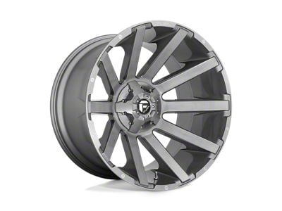 Fuel Wheels Contra Platinum Brushed Gunmetal with Tinted Clear 5-Lug Wheel; 26x12; -44mm Offset (94-01 RAM 1500)