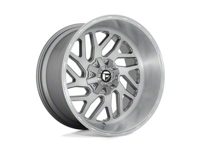 Fuel Wheels Triton Platinum Brushed Gunmetal with Tinted Clear 5-Lug Wheel; 26x12; -44mm Offset (94-01 RAM 1500)