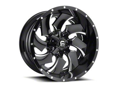 Fuel Wheels Cleaver Gloss Black Milled Wheel; 24x16; -44mm Offset (94-02 RAM 3500 SRW)