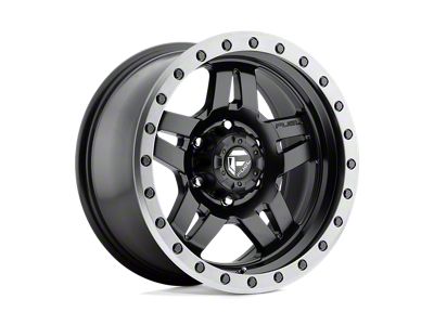 Fuel Wheels Anza Matte Black with Gunmetal Ring 6-Lug Wheel; 16x8; 1mm Offset (99-06 Sierra 1500)