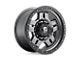 Fuel Wheels Anza Matte Gunmetal with Black Bead Ring 6-Lug Wheel; 16x8; 1mm Offset (99-06 Sierra 1500)