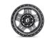 Fuel Wheels Anza Matte Gunmetal with Black Bead Ring 6-Lug Wheel; 16x8; 1mm Offset (99-06 Sierra 1500)