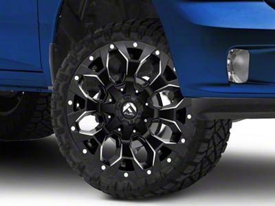 Fuel Wheels Assault Satin Black Milled 5-Lug Wheel; 22x10; -19mm Offset (09-18 RAM 1500)