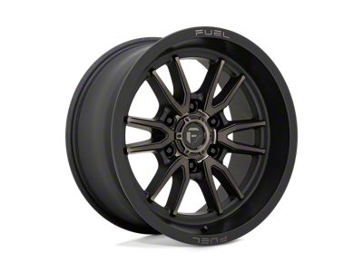 Fuel Wheels Clash Matte Black with Double Dark Tint 6-Lug Wheel; 18x9; 1mm Offset (15-22 Canyon)