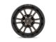 Fuel Wheels Clash Matte Black with Double Dark Tint 6-Lug Wheel; 18x9; 1mm Offset (15-22 Canyon)