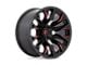 Fuel Wheels Flame Gloss Black Milled with Candy Red 5-Lug Wheel; 20x9; 1mm Offset (05-11 Dakota)