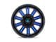 Fuel Wheels Hardline Gloss Black with Blue Tinted Clear 5-Lug Wheel; 18x9; 1mm Offset (87-90 Dakota)