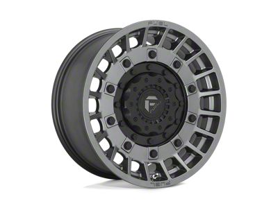 Fuel Wheels Militia Matte Anthracite and Black 5-Lug Wheel; 17x9; 1mm Offset (87-90 Dakota)