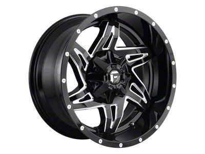 Fuel Wheels Rocker Gloss Black Milled 5-Lug Wheel; 20x9; 1mm Offset (87-90 Dakota)