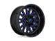 Fuel Wheels Stroke Gloss Black with Blue Tinted Clear 5-Lug Wheel; 20x9; 20mm Offset (05-11 Dakota)