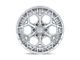 Fuel Wheels Charger Gloss Silver with Machined Face 6-Lug Wheel; 17x9; -12mm Offset (19-24 Silverado 1500)