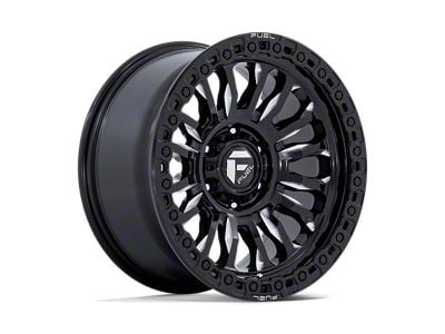 Fuel Wheels Rincon Gloss Black Milled 6-Lug Wheel; 17x8.5; -1mm Offset (19-24 Silverado 1500)