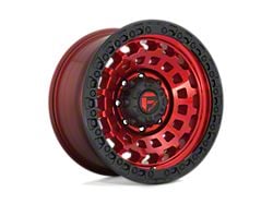 Fuel Wheels Zephyr Candy Red with Black Bead Ring 6-Lug Wheel; 17x9; -12mm Offset (19-24 Silverado 1500)