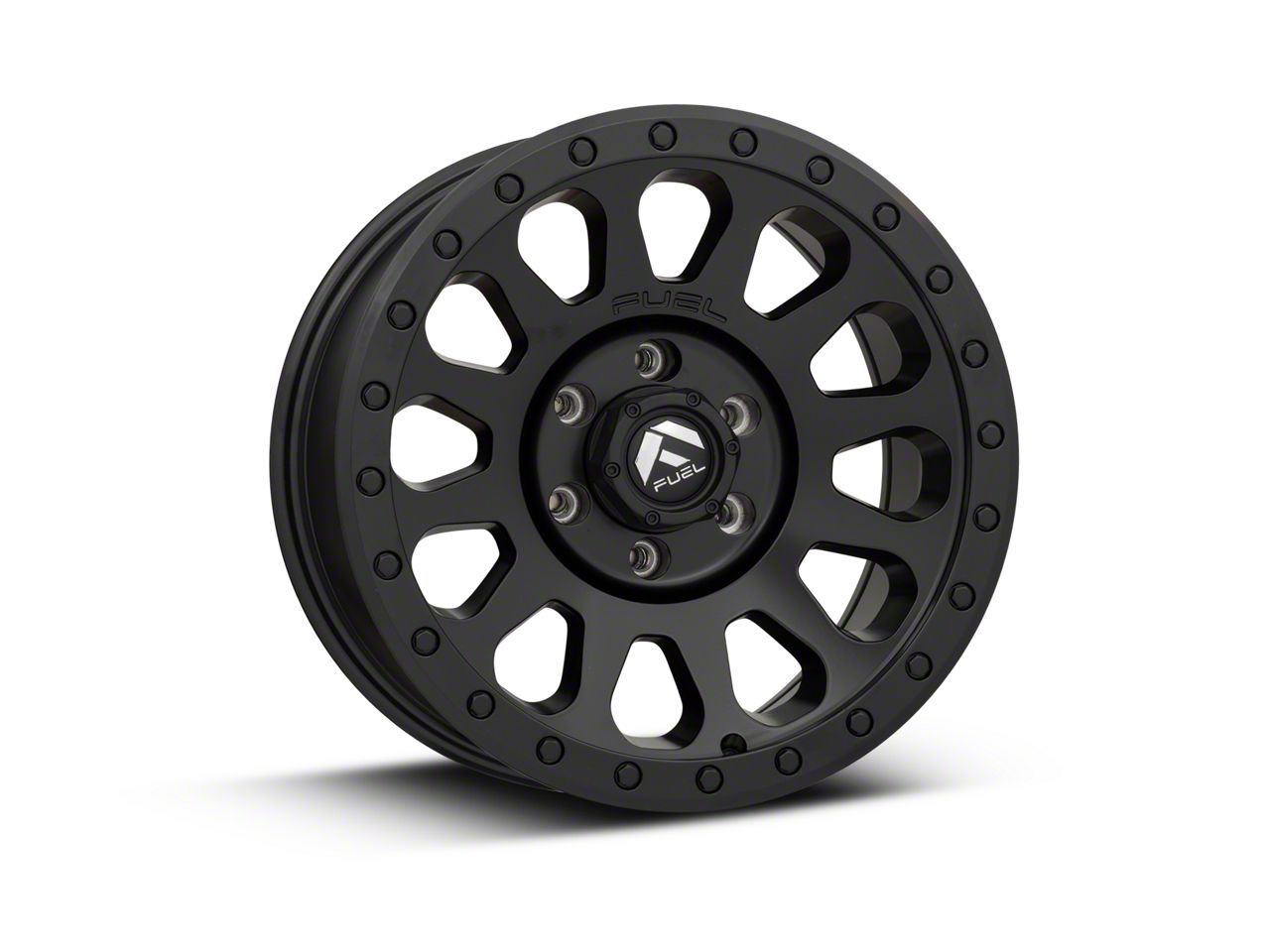 Fuel Wheels Vector Matte Black 6-Lug Wheel; 17x8.5; 7mm Offset (15-20 F-150)