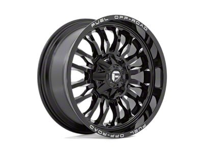 Fuel Wheels Arc Gloss Black Milled 8-Lug Wheel; 20x9; 1mm Offset (01-06 Sierra 2500 HD)