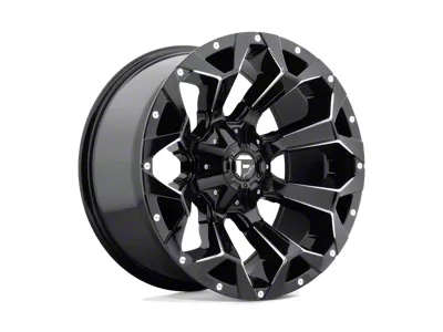 Fuel Wheels Assault Gloss Black Milled 8-Lug Wheel; 20x9; 1mm Offset (01-06 Sierra 2500 HD)