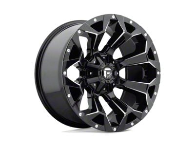 Fuel Wheels Assault Gloss Black Milled 8-Lug Wheel; 20x9; 20mm Offset (01-06 Sierra 2500 HD)