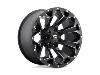 Fuel Wheels Assault Matte Black Milled 8-Lug Wheel; 17x9; 1mm Offset (01-06 Sierra 2500 HD)